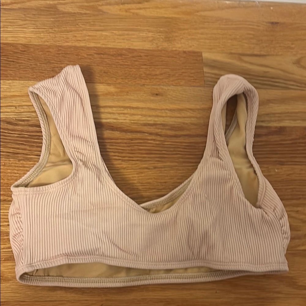 Soft Pink Ribbed Bikini Set - Picture 6 of 6